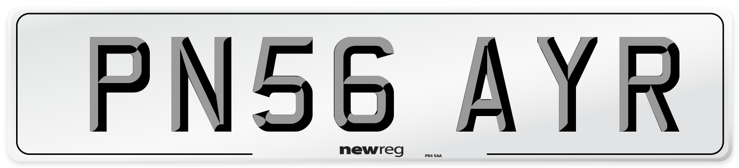 PN56 AYR Number Plate from New Reg